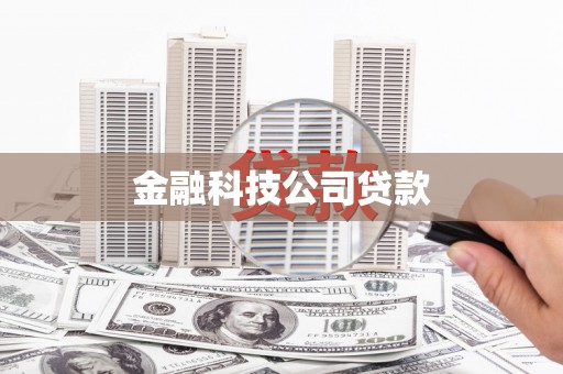 尖扎金融科技公司贷款