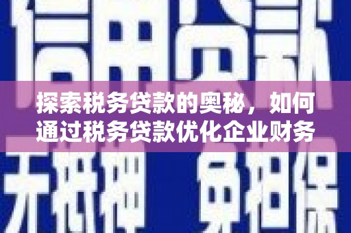 尖扎探索税务贷款的奥秘，如何通过税务贷款优化企业财务