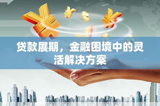 尖扎贷款展期，金融困境中的灵活解决方案