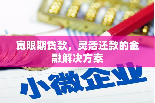 尖扎宽限期贷款，灵活还款的金融解决方案