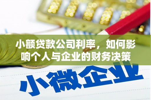 尖扎小额贷款公司利率，如何影响个人与企业的财务决策