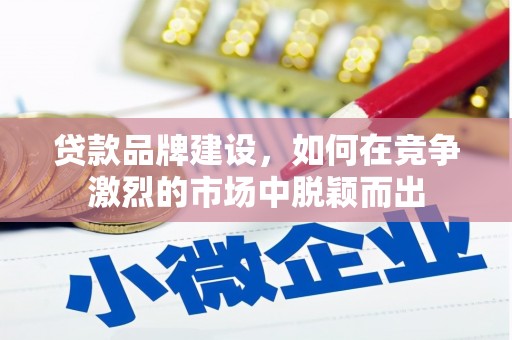 尖扎贷款品牌建设，如何在竞争激烈的市场中脱颖而出