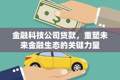 尖扎金融科技公司贷款，重塑未来金融生态的关键力量
