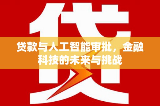 尖扎贷款与人工智能审批，金融科技的未来与挑战