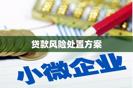 尖扎贷款风险处置方案